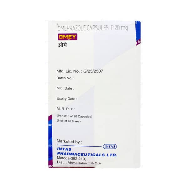 Omey 20mg Strip Of 20 Capsules