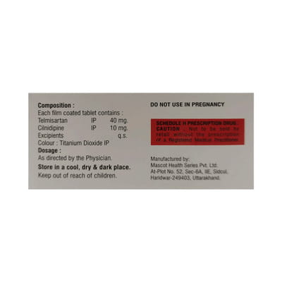 Cilsam T 10/40mg Strip Of 10 Tablets