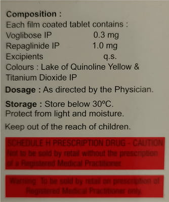 Volix R 0.3/1mg Strip Of 10 Tablets