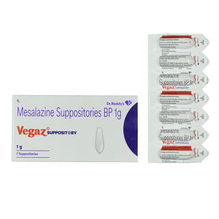 Vegaz 1Gm Strip Of 7 Suppositories