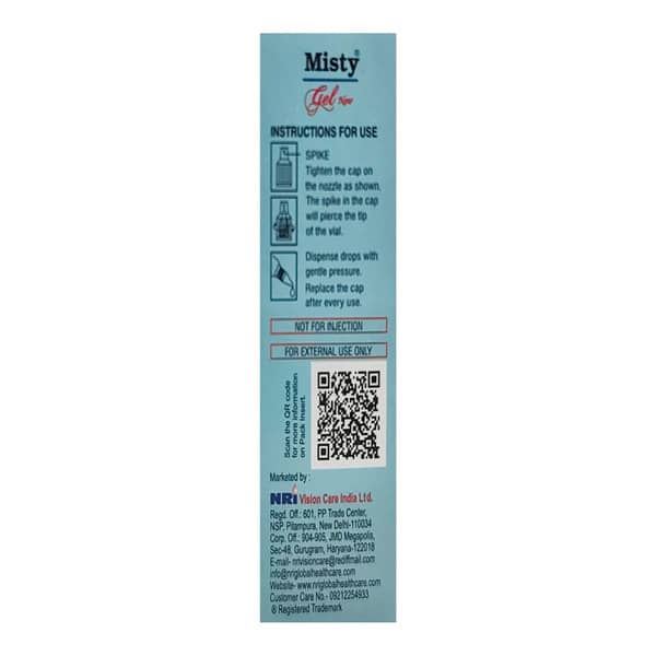 Misty Gel New Bottle Of 10Ml Eye Drops