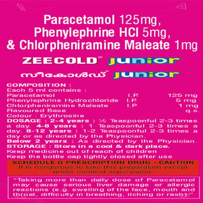 Zeecold Junior Tutti Fruti Ice Cream Flavour Bottle Of 60ml Syrup