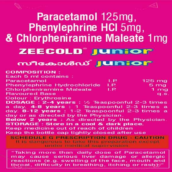 Zeecold Junior Tutti Fruti Ice Cream Flavour Bottle Of 60ml Syrup