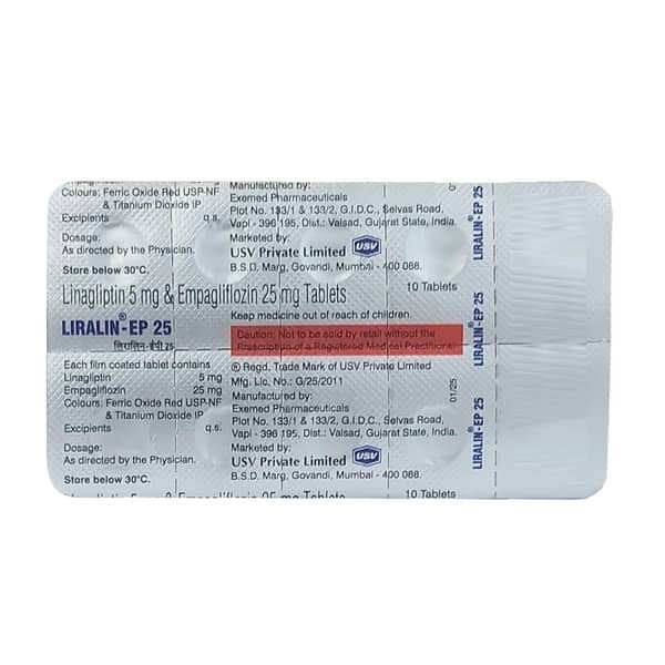 Liralin Ep 25mg Strip Of 10 Tablets