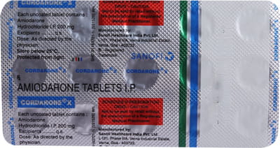 Cordarone X 200mg Strip Of 15 Tablets