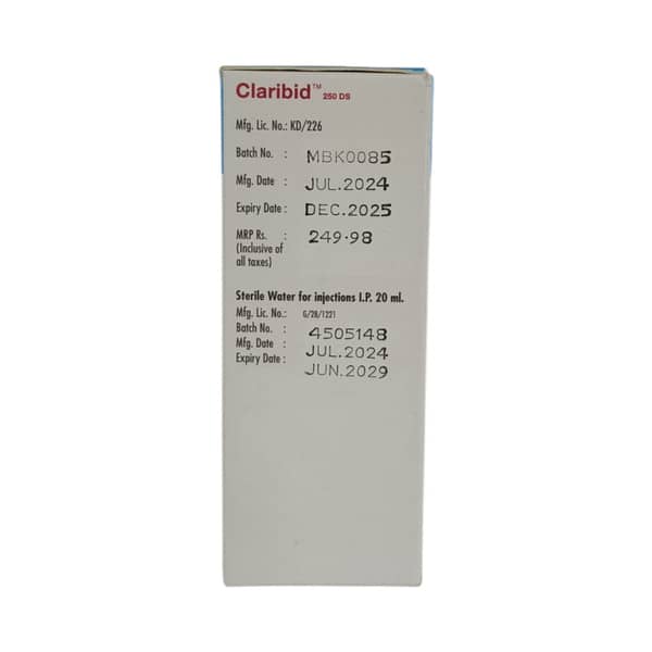 Claribid 250mg Ds Fruit Punch Flavour Bottle Of 30ml Dry Suspension