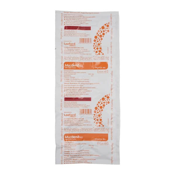 Mucoend Effervescent Tablet | Orange Flavour Sugar Free
