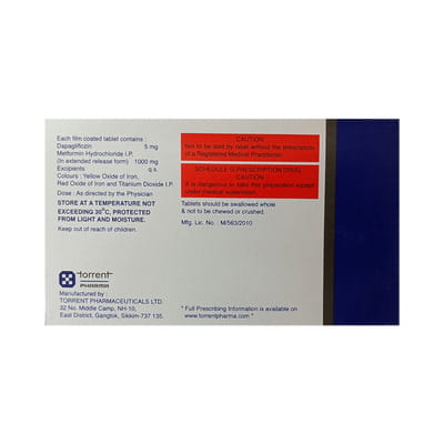 Glucreta M 5/1000mg Strip Of 10 Tablets