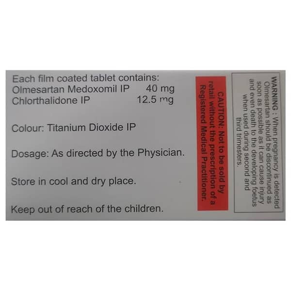 Olmesar Ch 40mg Strip Of 15 Tablets