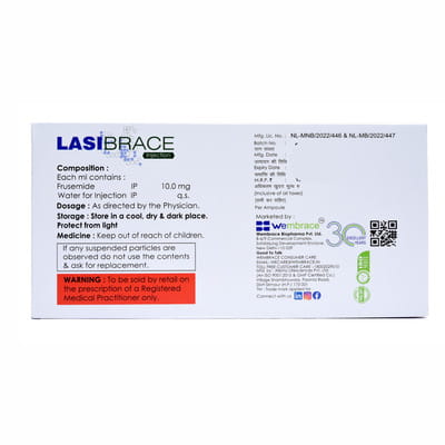 Lasibrace 40mg Ampoule Of 4ml Injection