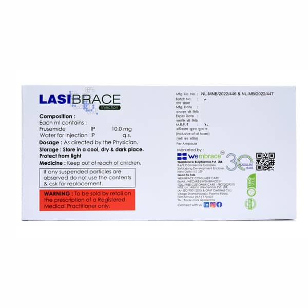 Lasibrace 40mg Ampoule Of 4ml Injection