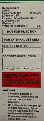 I Soft Bottle Of 10ml Eye Drops