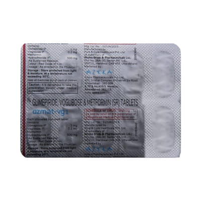 Azmet Vg 1mg Strip Of 15 Tablets
