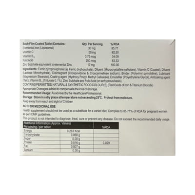 Elferri Xt Plus Neu Strip Of 10 Tablets