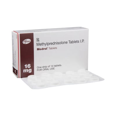 Medrol 16mg Strip Of 10 Tablets