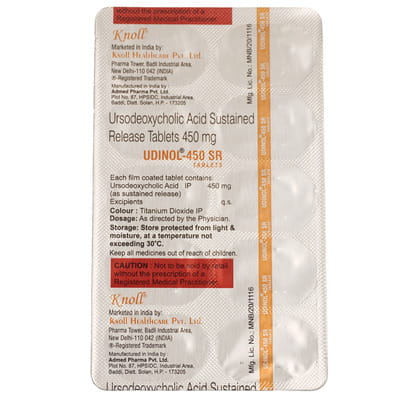 Udinol Sr 450mg Strip Of 10 Tablets