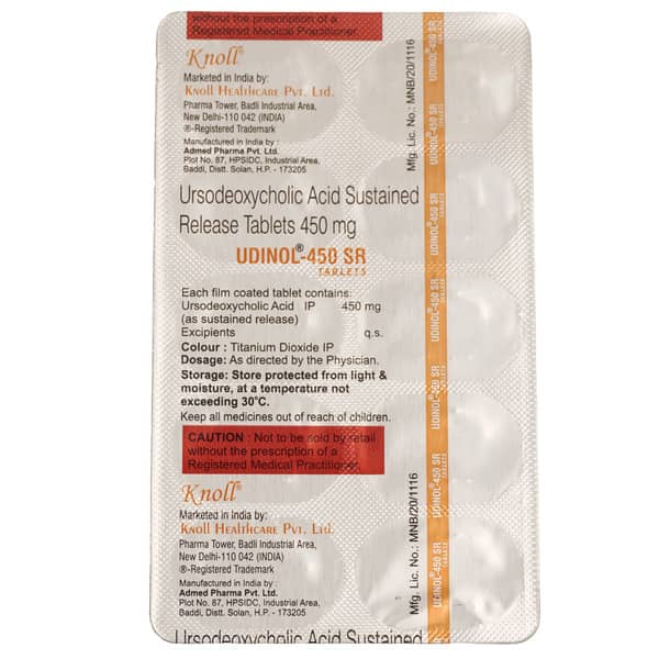 Udinol Sr 450Mg Strip Of 10 Tablets
