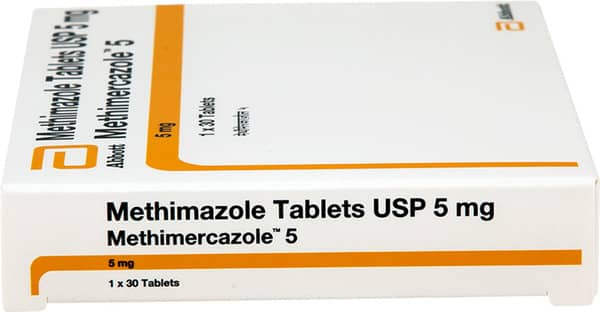Methimercazole 5Mg Strip Of 30 Tablets