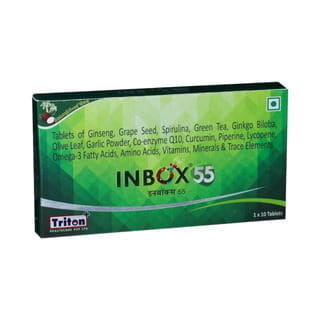 Inbox 55 Coconut Flavour Strip Of 10 Tablets