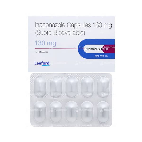 Itromed Sb 130mg Strip Of 10 Capsules