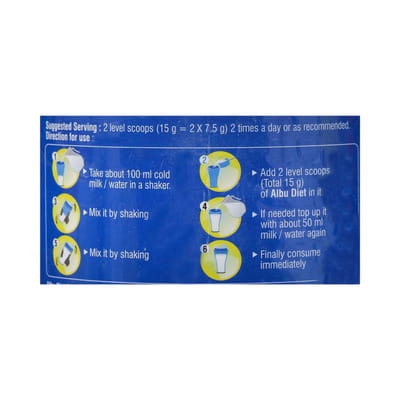 Albu Diet Vanilla Flavour Sugar Free Bottle Of 200gm Oral Powder