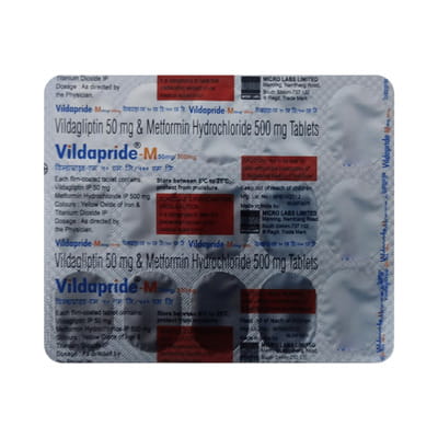 Vildapride M 50/500mg Strip Of 15 Tablets