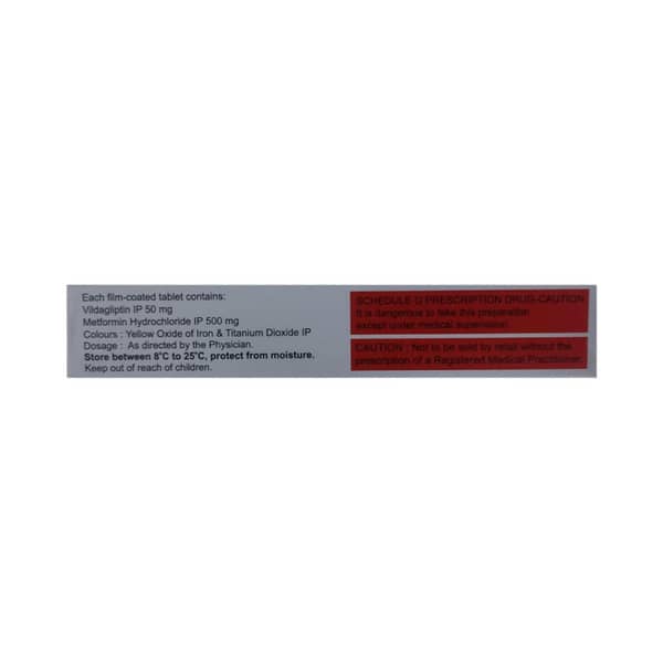 Vildapride M 50/500mg Strip Of 15 Tablets