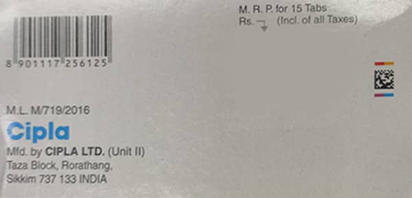 Rid Ar Strip Of 15 Tablets