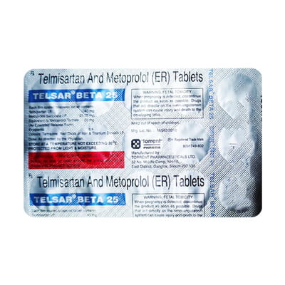 Telsar Beta 25mg Strip Of 15 Tablets