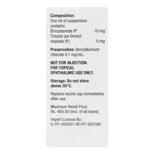 Azarga Bottle Of 5ml Eye Drops