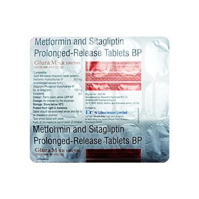 Glura M Xr 100/500 Strip Of 15 Tablets