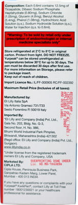 Yurpeak Kwikpen 12.5mg Pre Filled Pen Of 2.4ml Solution For Injection