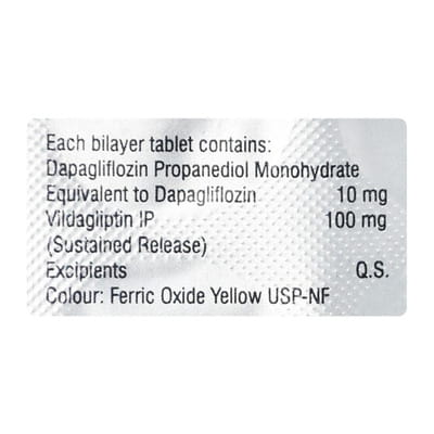 Dapabite Vd 10/100mg Strip Of 10 Tablets