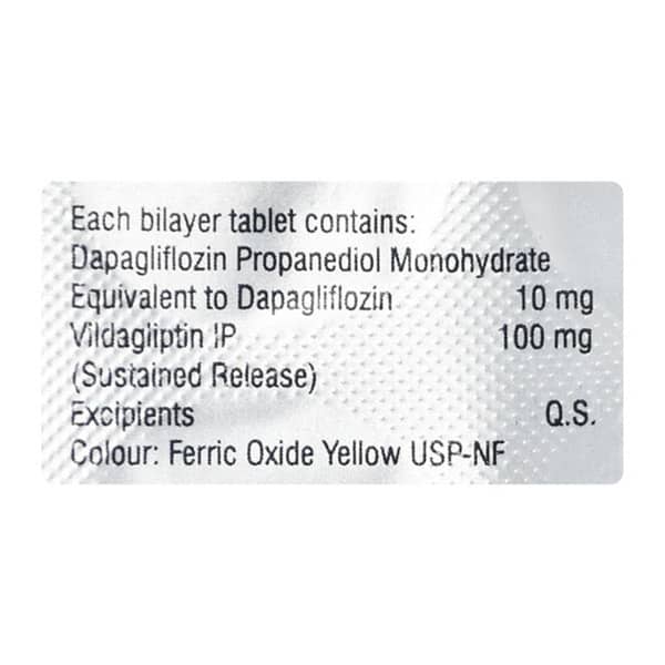 Dapabite Vd 10/100mg Strip Of 10 Tablets