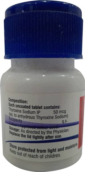 Thyroxinol 50mcg Bottle Of 120 Tablets