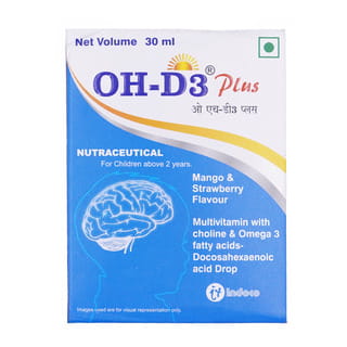 Oh D3 Plus Mango And Strawberry Flavour Bottle Of 30Ml Oral Drops