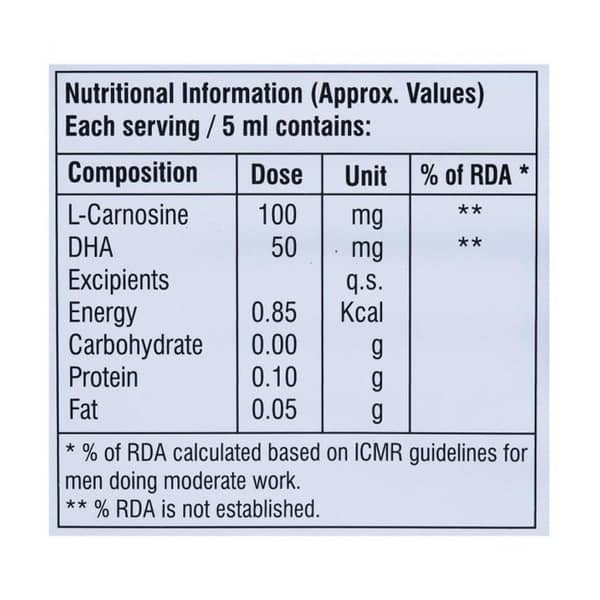 Iq Well Sugar Free Bottle Of 200Ml Syrup