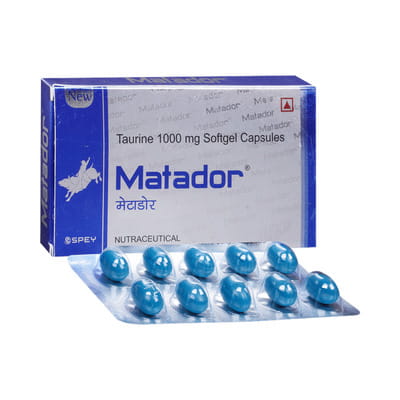 New Matador Strip Of 10 Capsules