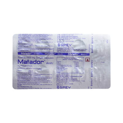 New Matador Strip Of 10 Capsules