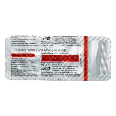 Bisojoy Am 2.5/5mg Strip Of 10 Tablets