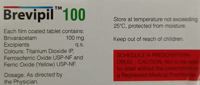 Brevipil 100mg Strip Of 10 Tablets