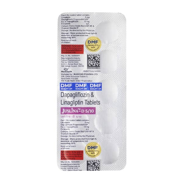 Juslina D 5/10Mg Strip Of 10 Tablets