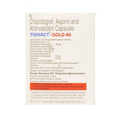 Tonact Gold 40mg Strip Of 10 Capsules
