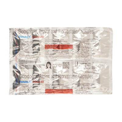Tonact Gold 40mg Strip Of 10 Capsules