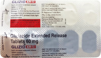 Glizid Xr 60mg Strip Of 10 Tablets