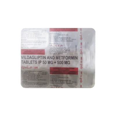 Dpvil M 50/500mg Strip Of 15 Tablets