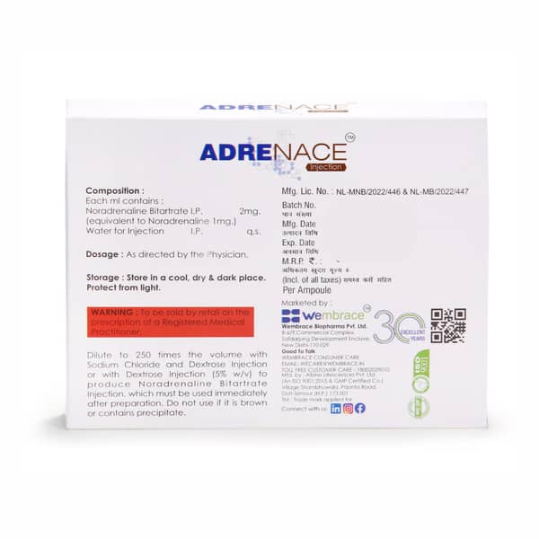 Adrenace 2mg Ampoule Of 2ml Injection