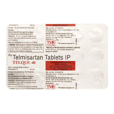 Telque 40mg Strip Of 15 Tablets