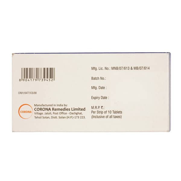 Cortel Lnb 25mg Strip Of 10 Tablets
