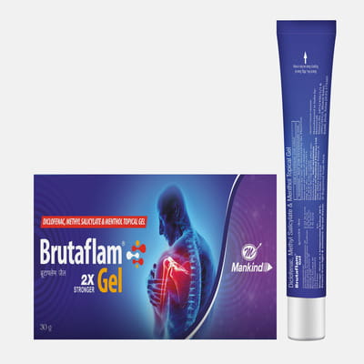 Brutaflam Tube Of 30gm 2x Stronger Gel